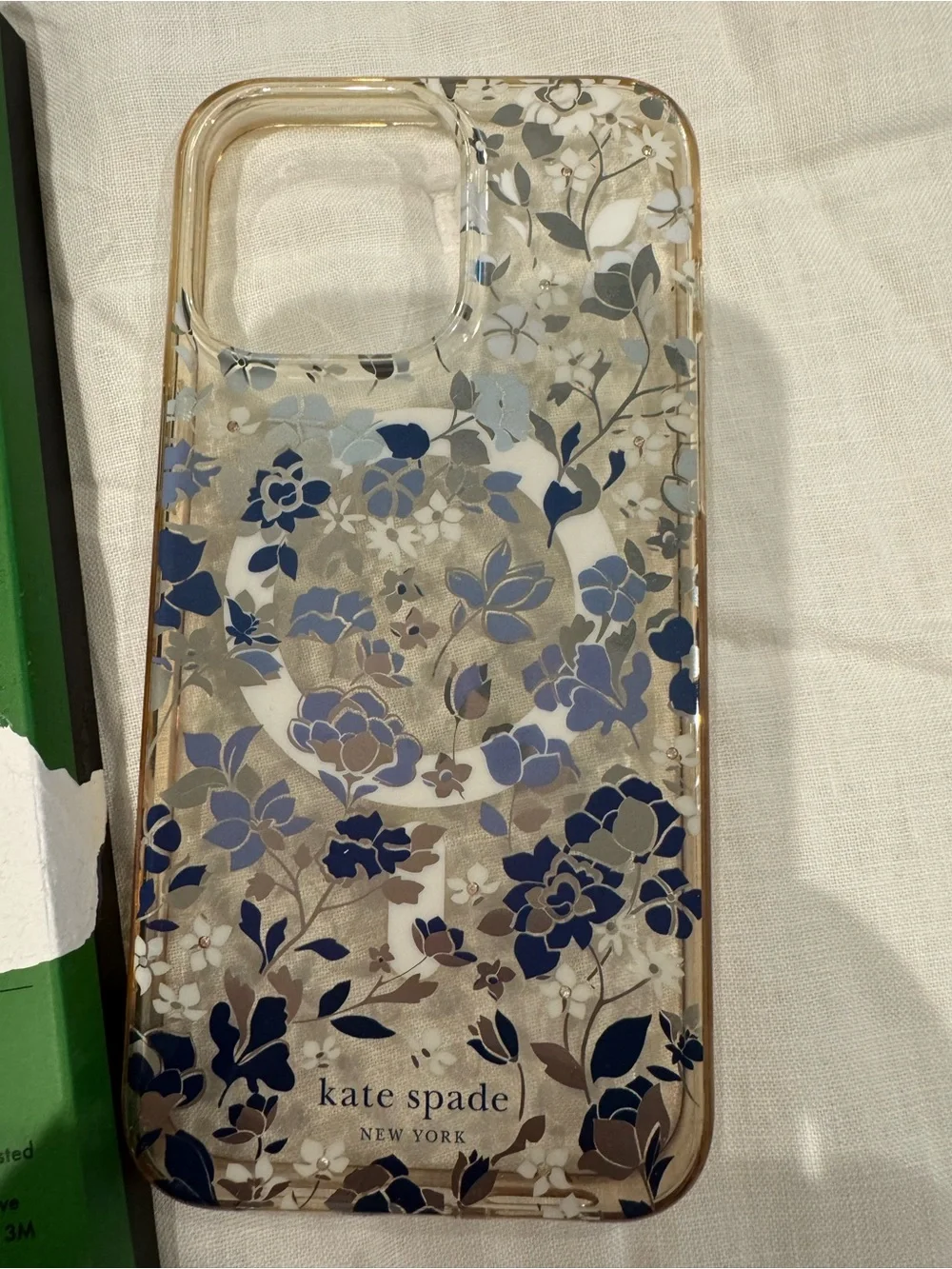 kate spade Floral Phone Case for iPhone 15 Pro Max - Blue Floral